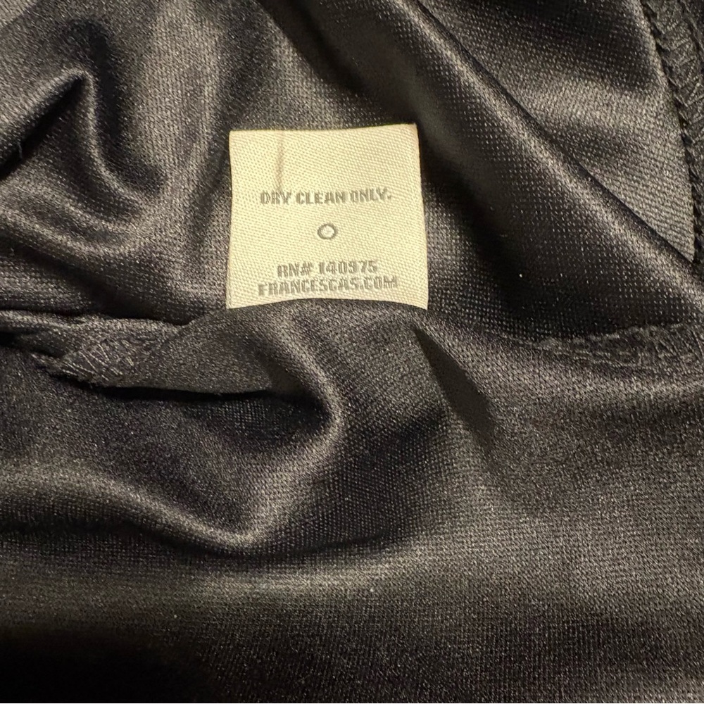 Francesca's Collections black strapless dress, structured bodice, zipper closure - Picture 9 of 9